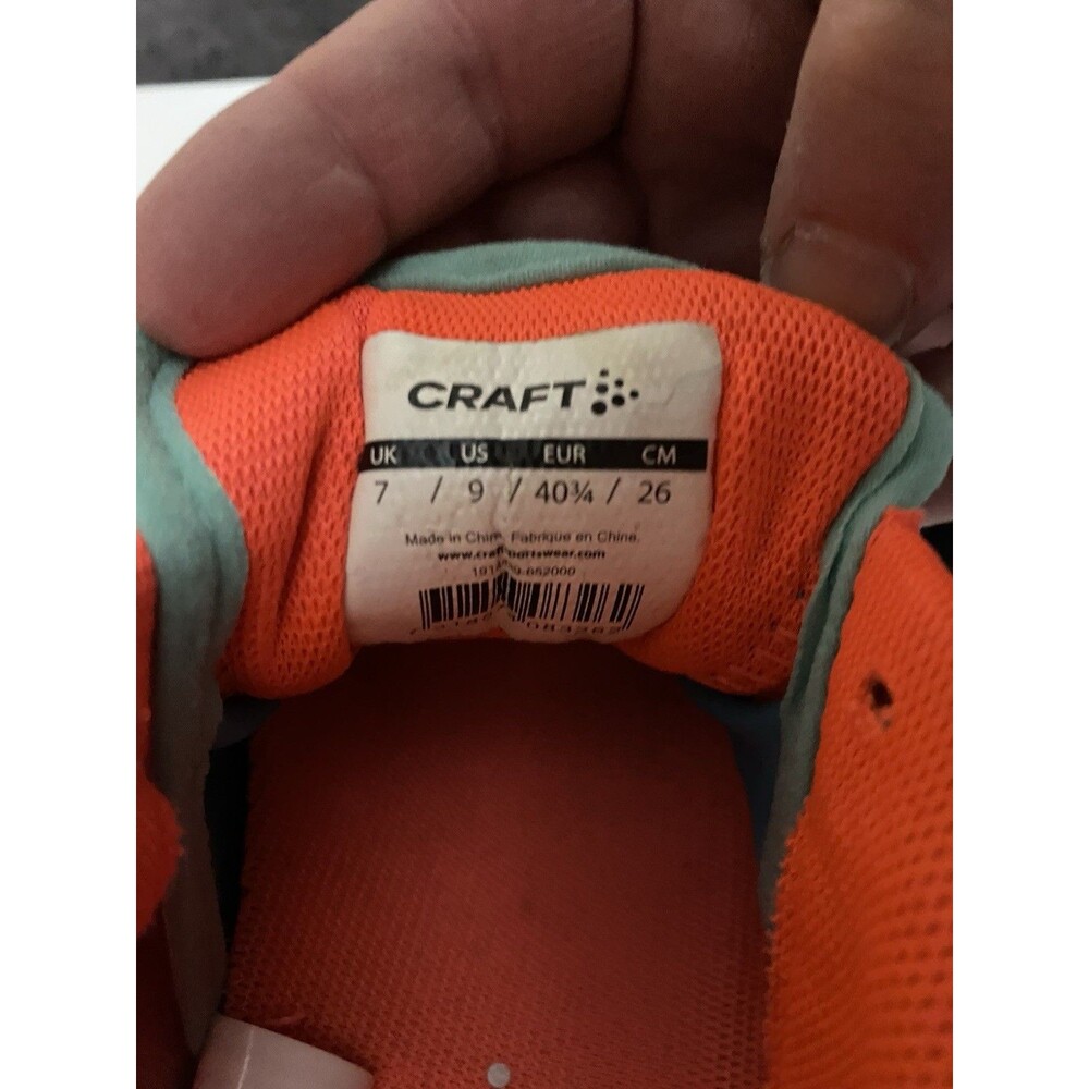 Craft CTM Ultra Carbon Running Shoes Men's Size 9 Orange Trail Performance - Picture 9 of 9